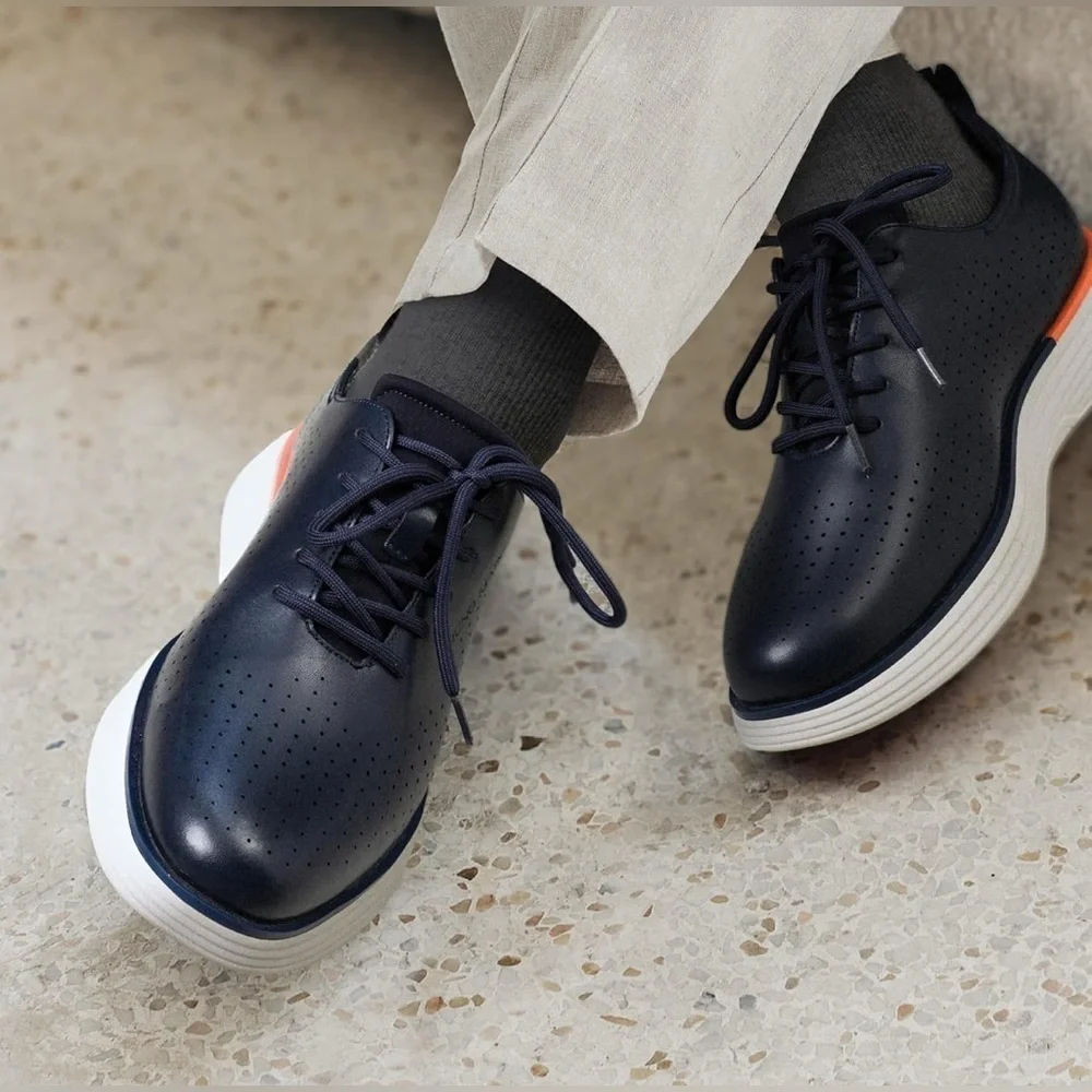 Bruno Marc Men's MaxFlex Sneakers Oxfords Shoes, Blue Size 11